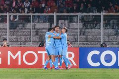 Fotografia 10 del partido Palestino vs Santiago City en La Cisterna.